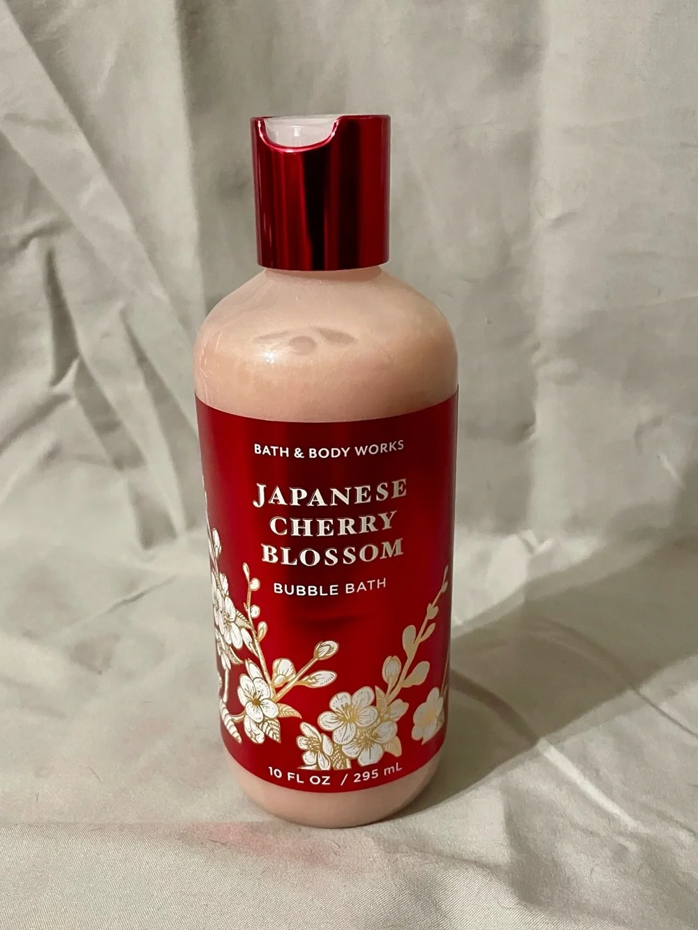 Bath & Body Works Japanese Cherry Blossom Bubble Bath - Red & White